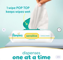PAMPERS SENSITIVE BABY WIPES 1008 CT (FLIP-TOP + REFILL PACKS) UNSCENTED - WHITE - Brand New