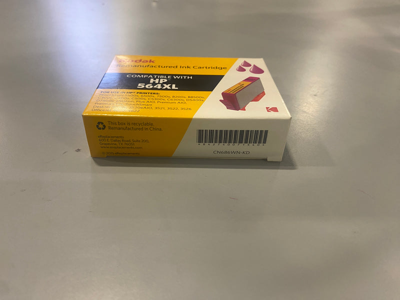 KODAK REMANUFACTURED INK CARTRIDGE HP 564 XL MAGENTA COMPATIBLE - MAGENTA - Brand New