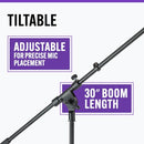On-Stage MS7701B Euro Boom Mic Stand - B000978D58 - Brand New