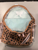 CAT & JACK KIDS' 18L 17' CLASSIC BACKPACK - LEOPARD/PINK/BROWN - Brand New