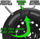 OxGord 16" Silver Bolt-On Hubcaps 10 Spoke 2007-2012 Nissan Sentra Wheel Covers - Brand New