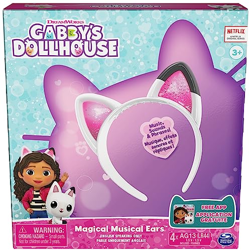 Gabby's Dollhouse, Magical Musical Cat Ears, Kids Costume with - Scratch & Dent