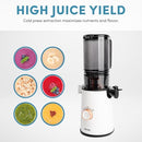 AROMA COLD PRESS JUICE MACHINE SLOW MASTICATING FRUIT VEGETABLE JUICER - WHITE - Like New