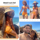 Simplicity Women's Summer Foldable Wide Brim Beach Hats Straw Sun Visor Hat - Like New