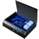 ADIMO GUN SAFE, BIOMETRIC GUN SAFE FOR HANDGUN, 3 WAYS QUICK-ACCESS - BLACK - Brand New