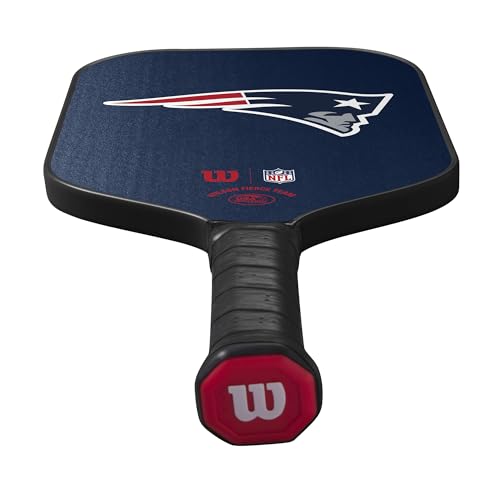 Wilson NFL Collection Fierce Team Pickleball Paddle 4 1/4" Grip NE Patriots - Brand New