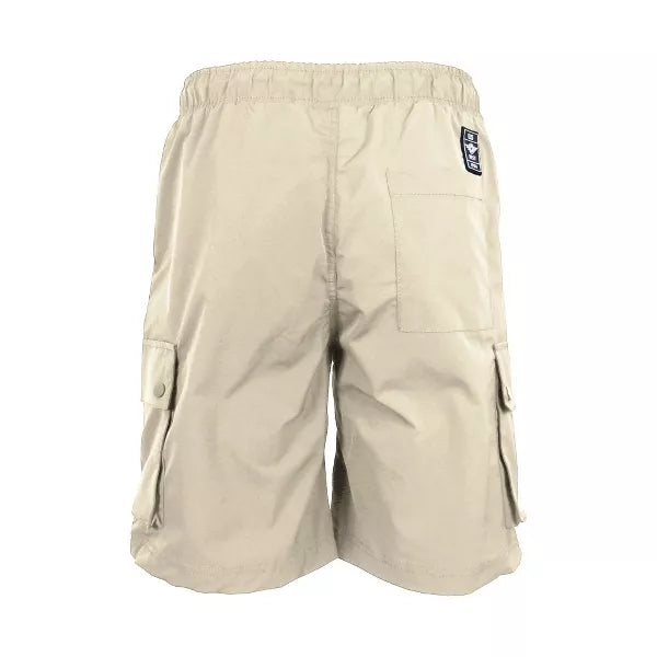 JUMP START MEN'S MOISTURE WICKING PERFORMANCE CARGO SHORTS - SIZE: MEN L - KHAKI - Brand New