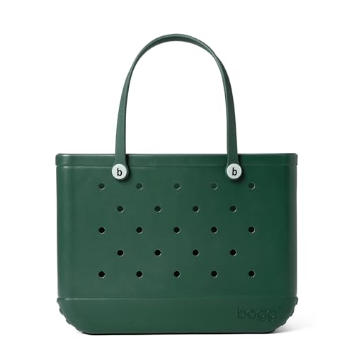 BOGG BAG ORIGINAL EXTRA LARGE TOTE BAG - HUNTER GREEN/WHITE BUTTONS - Like New
