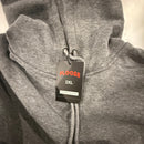 FLOOSE CHARCOAL FLEECE HOODIE, SIZE 2XL - GRAY CHARCOAL - Brand New