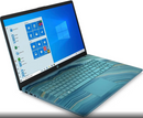 HP 17.3" HD TOUCHSCREEN I5-1155G7 12 512GB SSD +FPR WINDOWS 11 - UNDERWATER TEAL - Like New