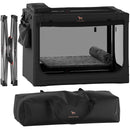 NOAH & PAW COLLAPSIBLE DOG CRATE 36 INCHES, XL DOG CRATE 36*25*23 - BLACK - Like New