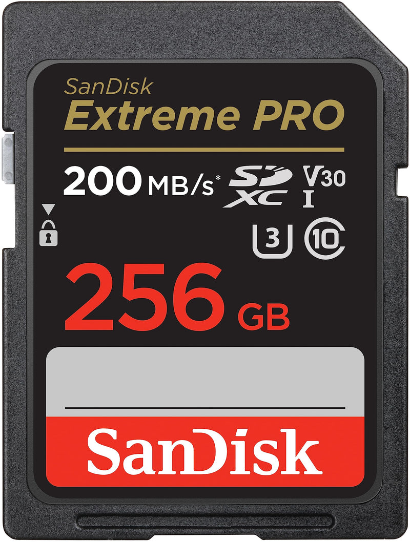SANDISK 256GB EXTREME PRO SDXC UHS-I MEMORY CARD SDSDXXD-256G-GN4IN GRAY/BLACK - Like New