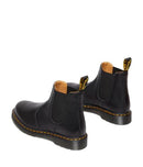 2976 DR. MARTENS UNISEX CHELSEA LEATHER BOOTS MEN 8 WOMEN 9 BLACK - Like New