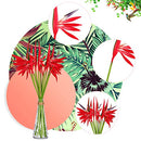 Giegxin 10 Pieces Bird of Paradise Artificial Plant 22" Flowers - Red - Like New