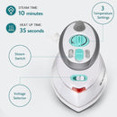 BEAUTURAL Mini Travel Steam Iron Clothes Dual Voltage 1-MR08US04 - White - Like New