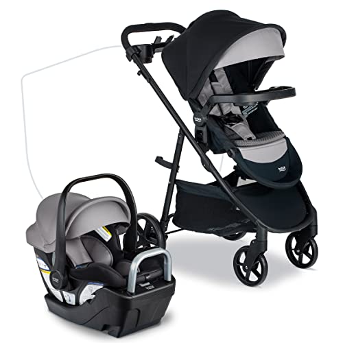 Britax Willow Brook S+ Baby Travel System, S14690800DI, Graphite Onyx - Like New