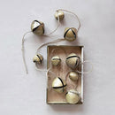 Creative Co-Op Metal Jingle Bell Garland, Gold Finish - Brand New