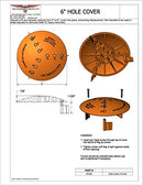 Thunderbird Products HC26 OSHA Compliant Concrete Safety Hole Covers 2-6 25ct - Brand New