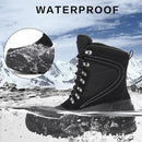 MISHANSHA SNOW BOOTS MAN WINTER WARM FUR LINED SNOW BOOTS MEN - SIZE: 9 - BLACK - Like New