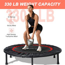 YESUNEED MINI EXERCISE TRAMPOLINE FOLDABLE FITNESS TRAMPOLINE 40" BLACK/RED - Like New