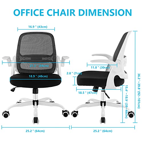 KERDOM Office Chair Stylish Ergonomic Desk Chair KD-9053-C - WHITE - Like New