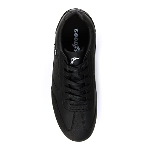 Goodyear Octane Racing Sneaker, PU Leather Upper, Mesh, Size 13, Black/White - Brand New
