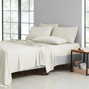 Kathy Ireland 2000 Thread Count Cotton 6 Pc Sheet Set California King Ivroy - Like New