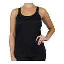 GALAXY BY HARVIC MOISTURE WICKING RACERBACK TANK - SIZE: WOMEN 2XL - BLACK - Brand New