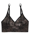 SA1451 SMART & SEXY WOMEN SMOOTH LACE BRALETTE - SIZE: WOMEN M - BLACK - Brand New
