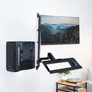 VIVO Black Clamp-on Monitor & Keyboard Tray Desk Mount, STAND-SIT1BW - Brand New