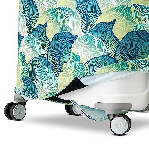 91247-9910 SAMSONITE PRINTED LUGGAGE COVER, LEAF PRINT, EXTRA LARGE - Like New
