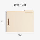 Smead Fastener File Folder, 2 Fasteners, Reinforced 1/3-Cut Tab, 50 Box - Brand New