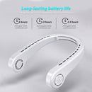 UseeShine Portable Neck Fan, USB Rechargeable, Headphone Design - Scratch & Dent