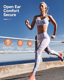 DEMICEA OPEN EAR SPORT HEADPHONES WIRELESS BONE CONDUCTION EARPHONES - BLACK - Like New