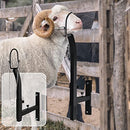 BEAUCOM Livestock Trimming Steel Sheep Goat Stanchion Stand - Black/White - Like New