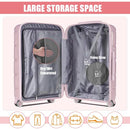 Fancial Expandable Luggage with Spinner Wheels, AT01057-2PC, Pink, 2-Piece Set - Like New
