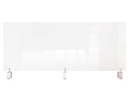 GHENT CLEAR PARTITION EXTENDER WITH ATTACHED CLAMP, 48 X 3.88 X 30 (GHEPEC3048A) - Brand New