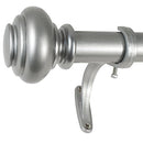 DECOPOLITAN URN 72 IN. - 144 IN. ADJUSTABLE CURTAIN ROD - ANTIQUE SILVER - Like New