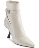 WOMEN'S KARLY POINTED HEELED ANKLE BOOTIE, KL441158, SIZE 7, SOFT WHITE - Like New
