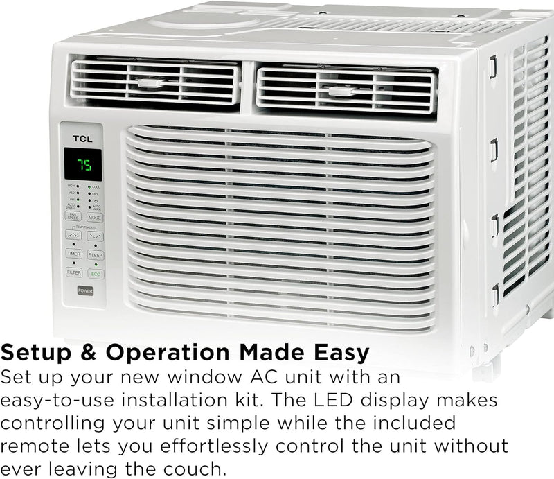 TCL 6W9E1 6,000 BTU Window Air Conditioner - White Like New