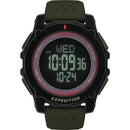 TIMEX MEN'S EXPEDITION RIDGE 49MM WATCH - GREEN/BLACK/DIGITAL NEG DISPLAY - Brand New