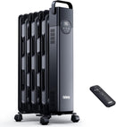 RELLORUS RADIATOR HEATER, SPACE OIL FILLED HEATER 1500W AOH021 - BLACK - Like New