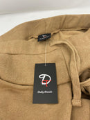 DAILY THREAD MEN'S FRENCH TERRY CASUAL JOGGER SWEATPANTS ELASTIC SIZE: L - KHAKI - Like New