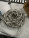 METAL GARDEN HOSE 100FT- STAINLESS STEEL WATER HOSE WITH SOLID FITTING - SILVER - Like New