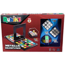 RUBIK’S METALLIC SOLVER’S PACK CUBE EDGE TWIST RACE GAME 3D PUZZLE - METALLIC - Like New