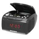 PROSCAN CD CLOCK RADIO WITH USB CHARGER PCR4986 - BLACK - Like New