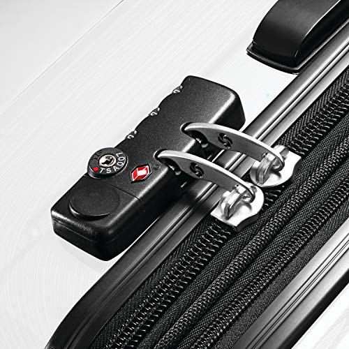 SAMSONITE WINFIELD 2 HARDSIDE LUGGAGE WITH SPINNER WHEELS - BRUSHED WHITE - Like New