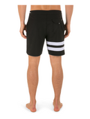 HURLEY PHANTOM ECO BLOCK PARTY SOLID 18" - SIZE: MEN 36 - BLACK - Brand New