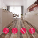 LUCiDA SURFACES Vinyl Flooring Tiles Peel Stick Install 12 Planks 18 SQ FT - Brand New