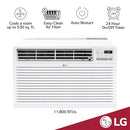 LG 11,800 BTU 115V Through the Wall Air Conditioner, LT12124CNR - WHITE - Like New